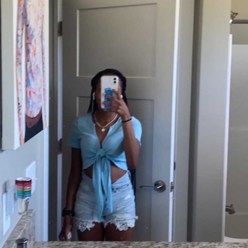 Shein Tie Crop Top